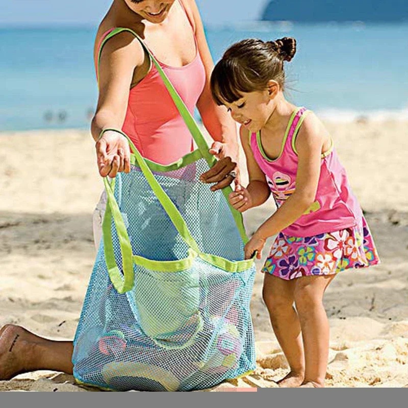 Shopper Tote Canvas - Bolsa de malla portátil para niños,