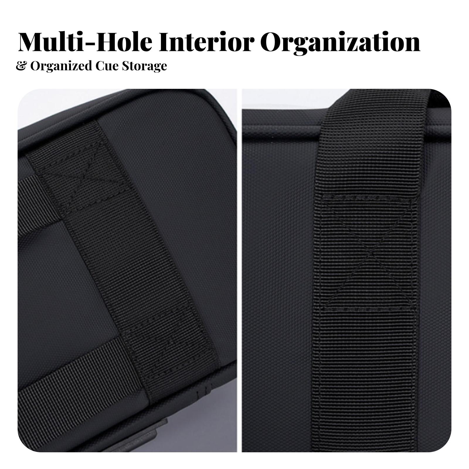Top Handle Structured - Estuche ajustable para tacos de billar,