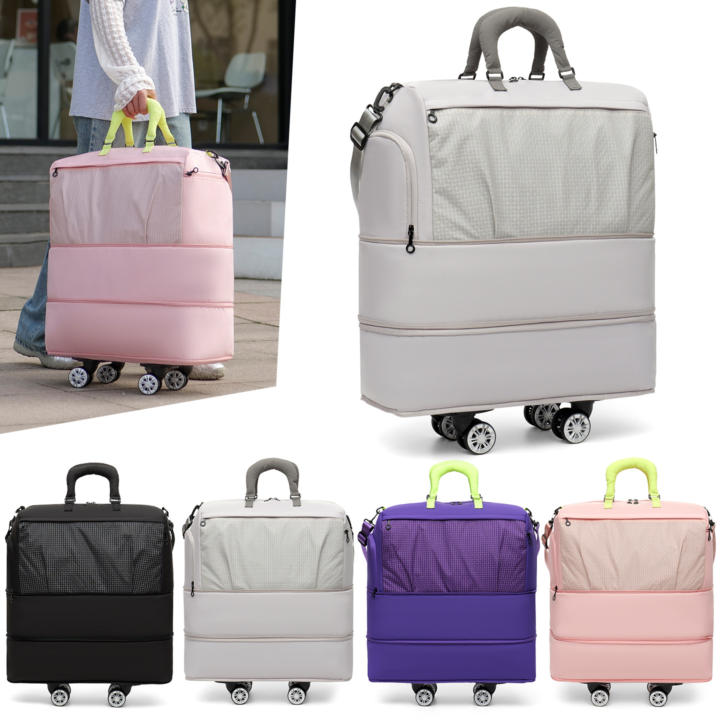 Women Bags Zadig - Maleta de Viaje Unisex con Ruedas