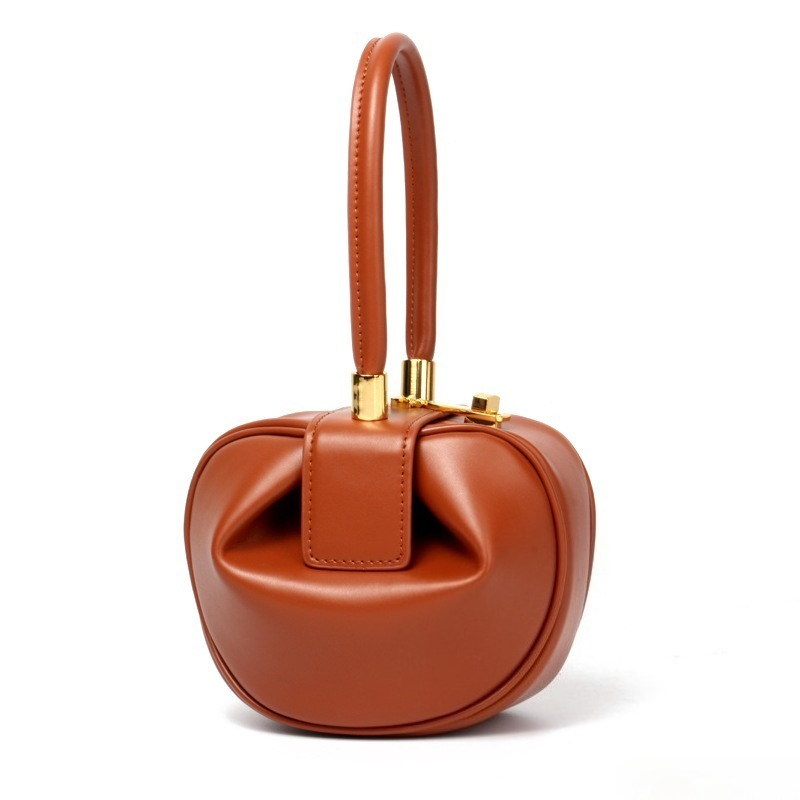 Top Handle Structured - Bolso de Hombro de Cuero Genuino