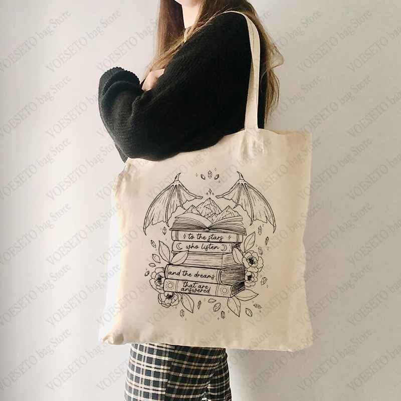 Shopper Tote Canvas - SJM Night Court bolso de mano