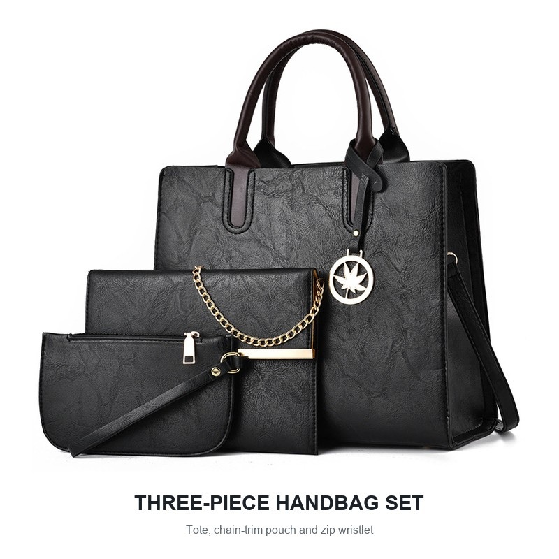 Top Handle Structured - Conjunto de 3 Bolsos de Mano