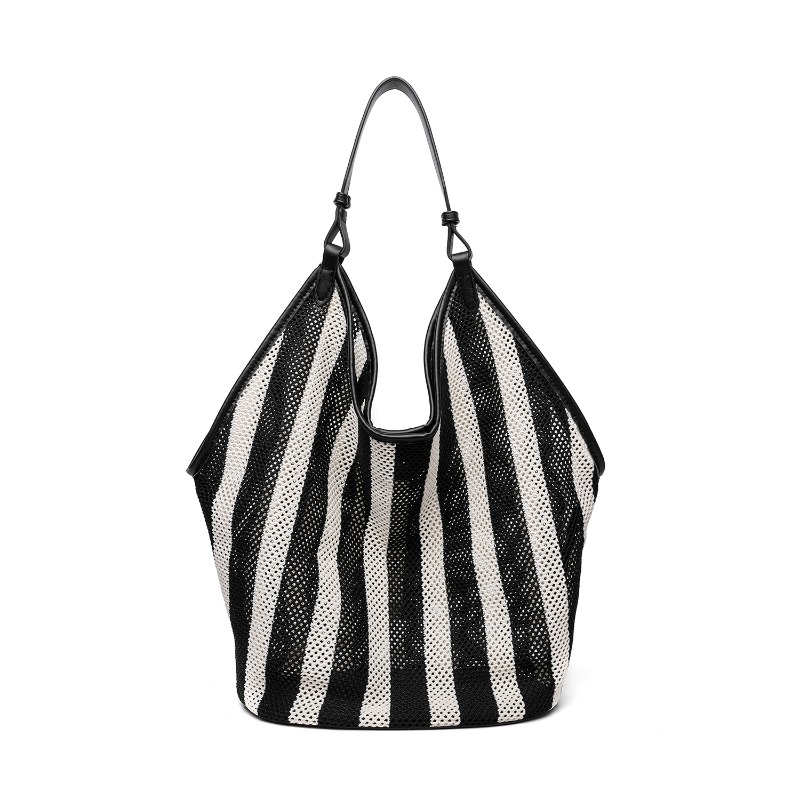 Bolso Tote Grande a Rayas Teji - Shopper Tote Canvas reseña y precio