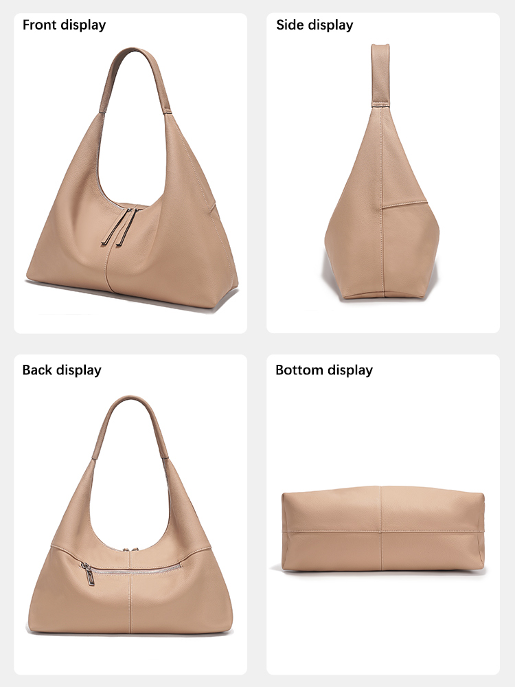 Bolso Hobo de cuero genuino pa - Women Bags Work reseña y precio