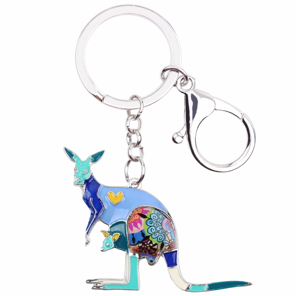 Bonsny-Llavero con diseño Flor - Women'S Kangaroo Bags reseña y precio