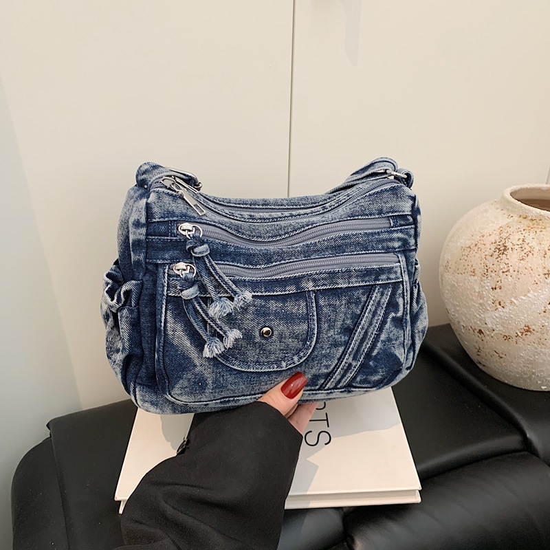 Bolso de mezclilla azul retro  - Women Bags Zadig reseña y precio