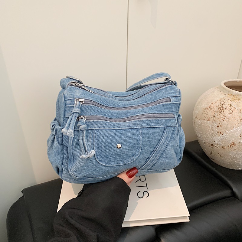 Bolso de mezclilla azul retro  - Women Bags Zadig reseña y precio