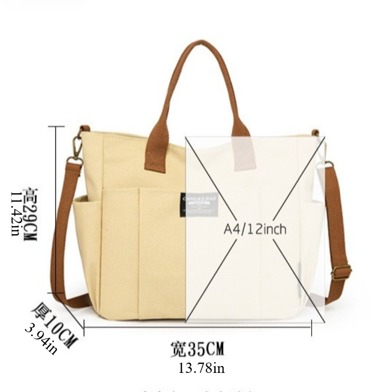 Bolso grande de lona para muje - Women Bags Work reseña y precio