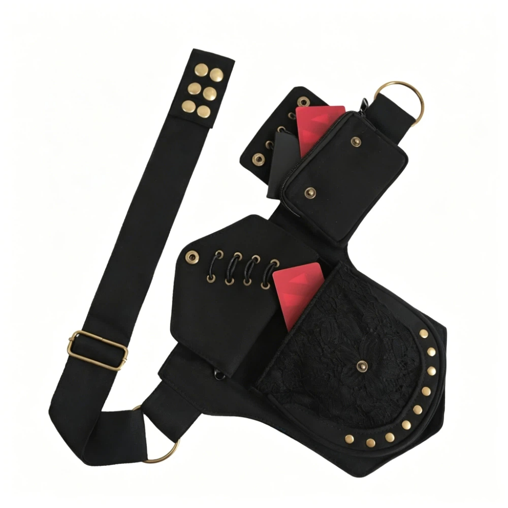Riñonera de estilo punk con co - Women'S Bum Bags reseña y precio