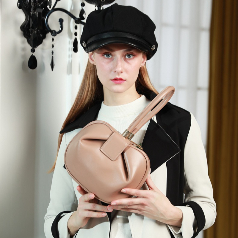 Bolso de Hombro de Cuero Genui - Top Handle Structured reseña y precio