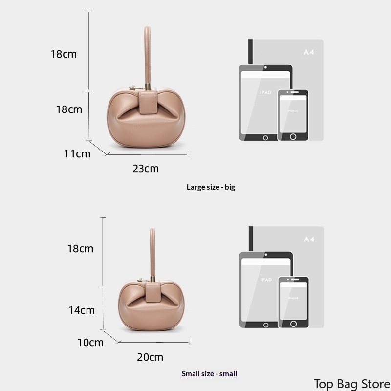 Bolso de Hombro de Cuero Genui - Top Handle Structured reseña y precio
