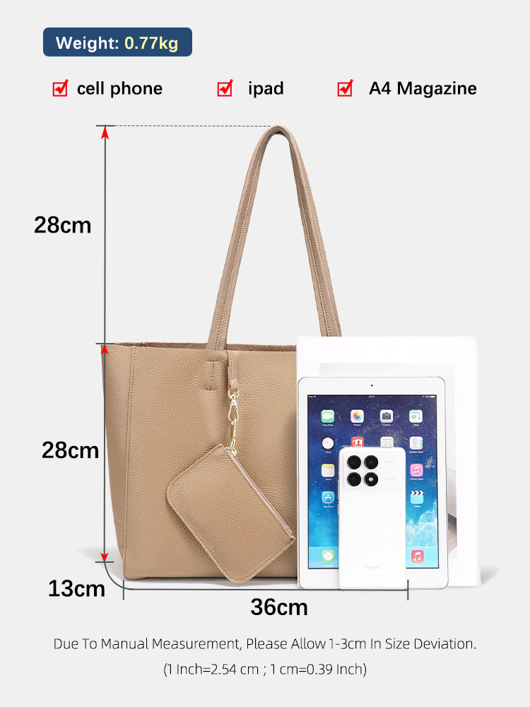 Bolsos grandes de piel auténti - Women Bags Work reseña y precio