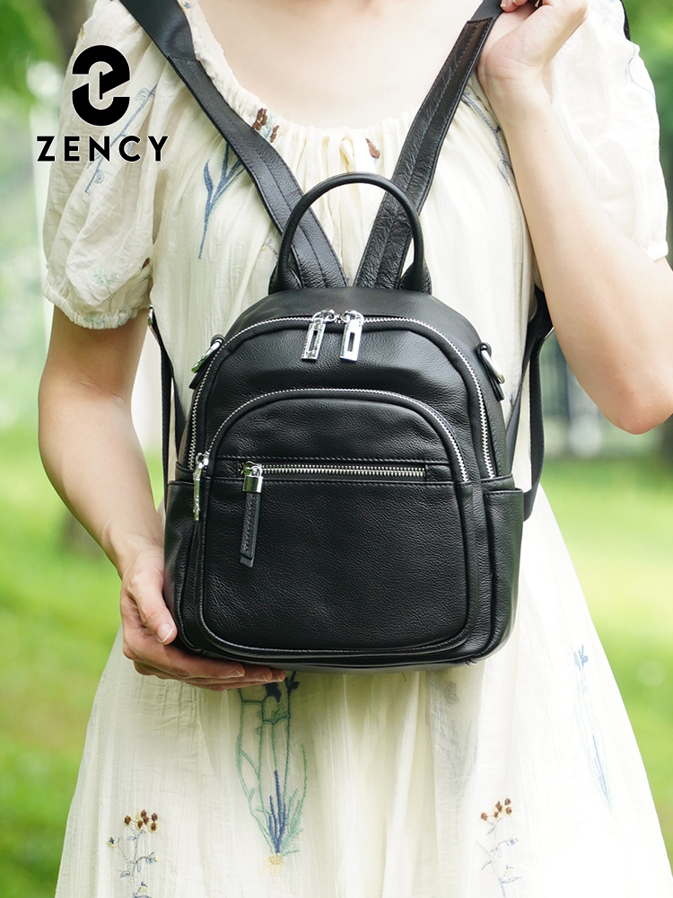 Mochila pequeña Zency de cuero - Women Bags Work reseña y precio