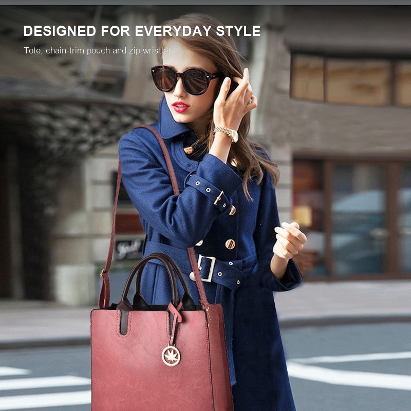 Conjunto de 3 Bolsos de Mano p - Top Handle Structured reseña y precio