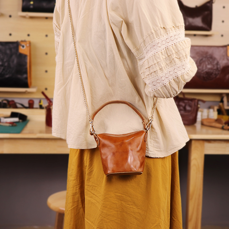 Bolso Mini Tipo Cubo de Cuero  - Women'S Bags Top 10 reseña y precio