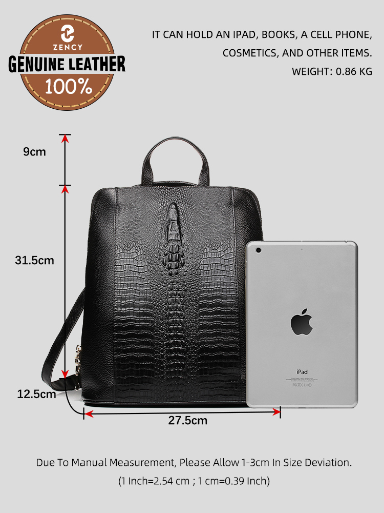 Mochila Zency de piel de cocod - Women Bags Work reseña y precio